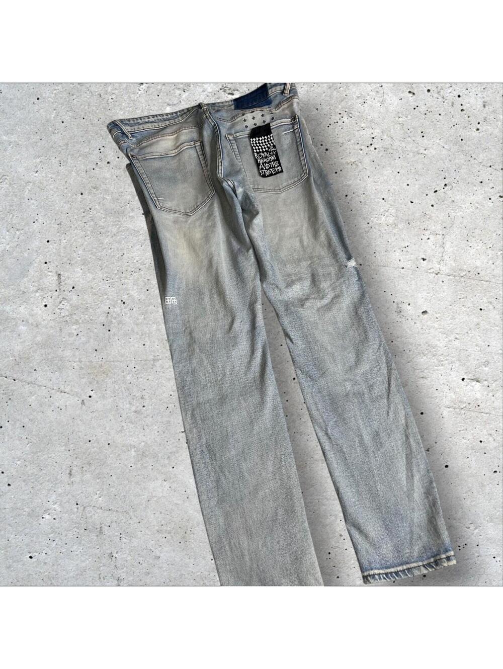 Ksubi Distressed Skinny Slim Fit Jeans Size 38